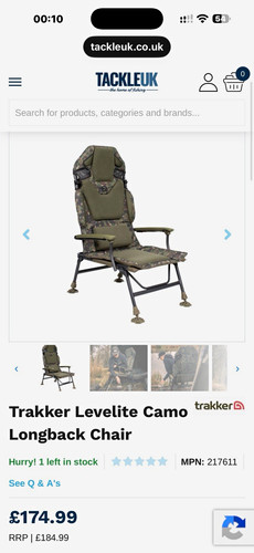 Trakker levelite camo - levelite, longback