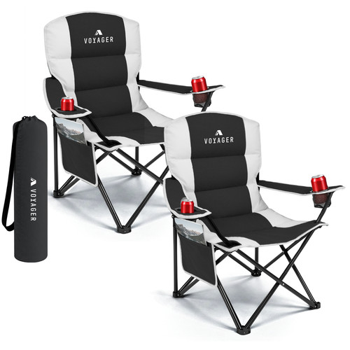 Voyager padded camping chairs - camping,